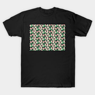 Pink Flower Floral Pattern T-Shirt